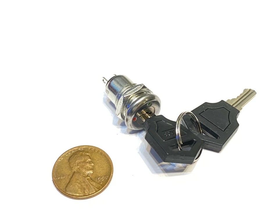 8 Pieces Metal on off switch key lock 2 position spst security | eBay