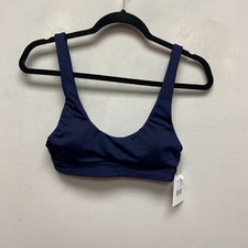 Andie Womens Navy Nylon Sporty Scoop Neck The Vetura Bikini Top Swimwear XS New
