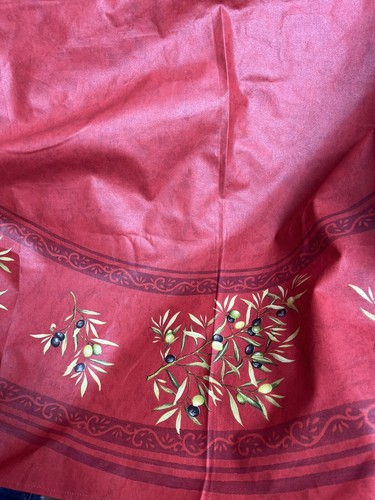 FRENCH PROVENCAL OLIVES COATED Tablecloth Stain Resistant Acrylic 60" X 98" - Picture 3 of 4
