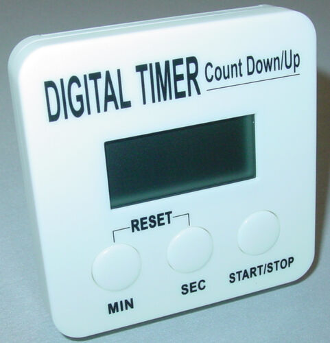 Digital Timer mit LCD, Kurzzeitwecker, Eieruhr, Stoppuhr, Küchenuhr, Magnet AS34 - Afbeelding 1 van 2