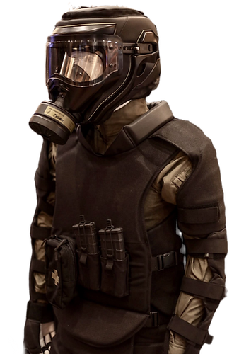 US Issued LBT Riot Response Suit & Gas Mask Compatible Helmet | eBay
