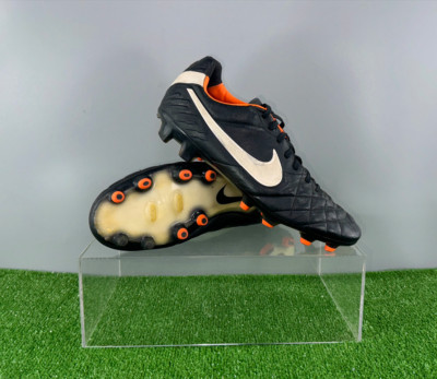 Nike Tiempo Legend IV FG 454316-018 US9 UK8 Black boots Cleats