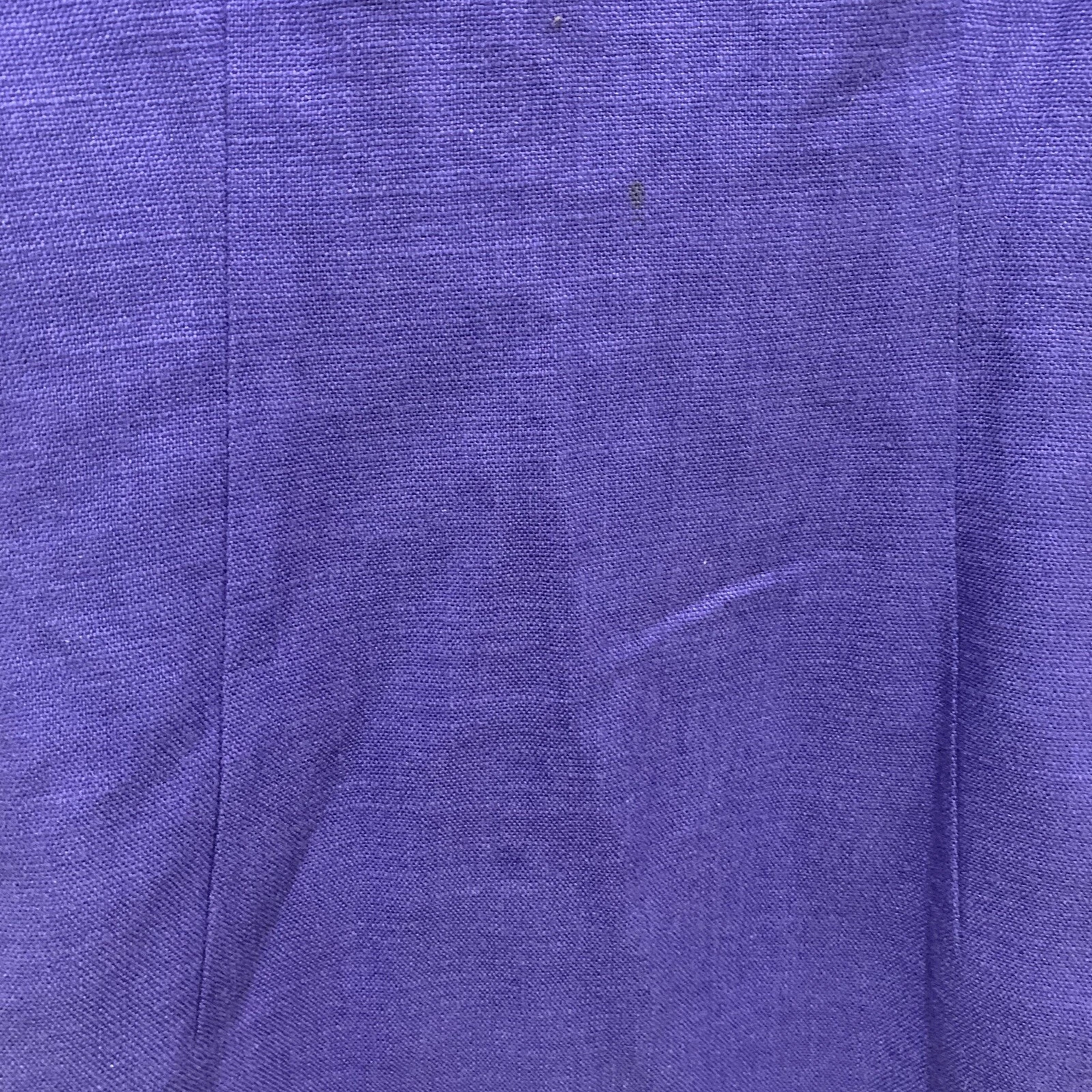 Abito donna Kate Spade Domino viola in lino ricamato taglia 4 con tasche