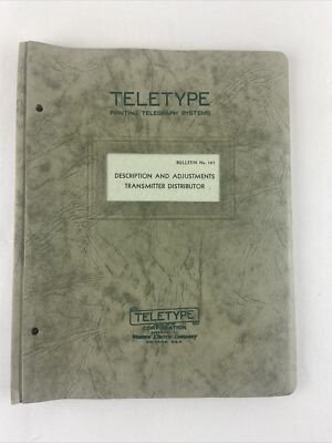 Teletype Printing Telegraph Systems Bulletin #141- Issue 3 - | eBay