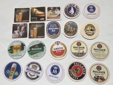 Vintage Lot Of 20 Variety of Collectable Beer Bar Coasters