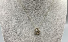 Sterling Silver, CZ Heart Pendant Necklace