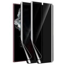 Fr Samsung S23 S24 Ultra/S21 S23 FE Privacy Screen Full Cover Protector 2 Pieces