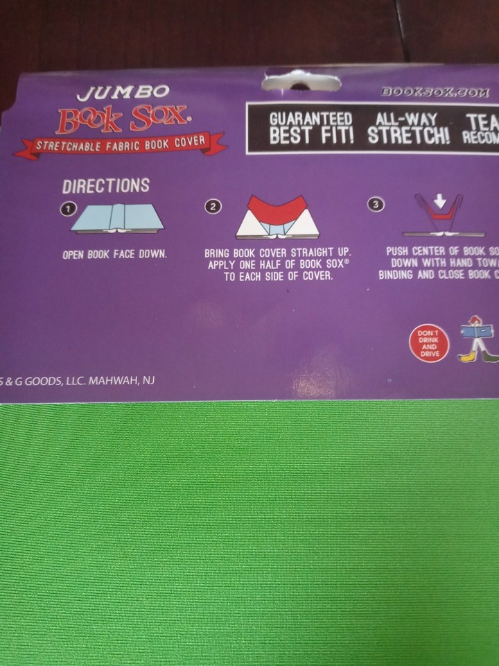 Jumbo Book Sox Stretchable Fabric Book Cover eBay