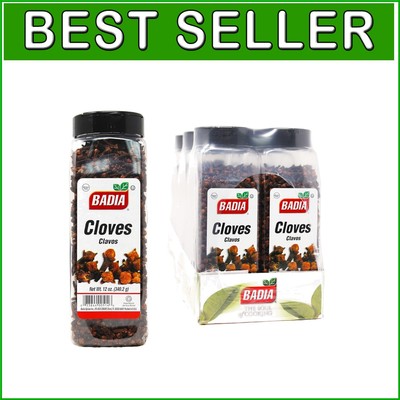 Premium Quality Whole Cloves - 12 Oz Pack of 6 for Aromatic Baking & Cooking