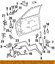 Gm Oem 92-09 Achieva Front Door Lock Hardware-rod Clip 16643104 Gm Oem 92-09 Achieva Front Door Lock Hardware-rod Clip 16643104