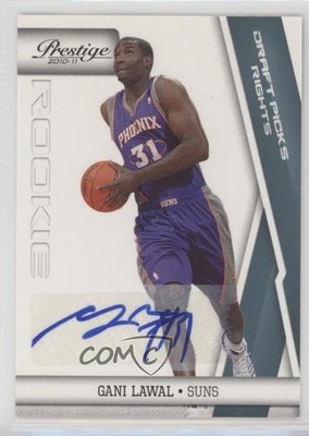 2010 Panini Prestige Draft Picks Rights /199 Gani Lawal #244 Rookie Auto RC 0af