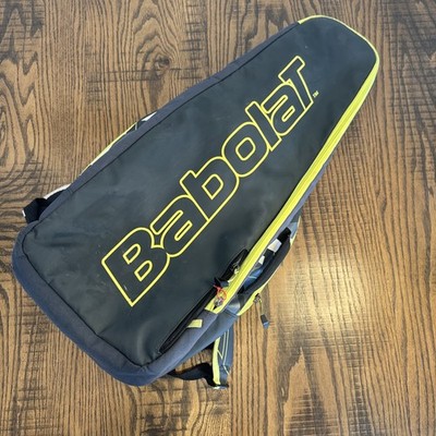 Babolat 2023 Pure Aero Tennis Backpack Bag Black Used Neon Green Gray Sports