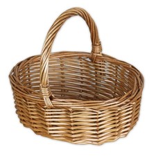Small Wicker Shopping Basket Childs Easter Wedding Flower Girl Bridesmaid Woven