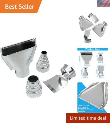 #ad Heat Gun Nozzle Set 4 Stainless Steel Attachments for Precision Work $14.99