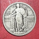 1917 Type I US Standing Liberty SILVER Quarter! "Philadelphia" Mint! VG+ Coin