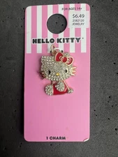 Hello Kitty Rhinestone Pendant Charm