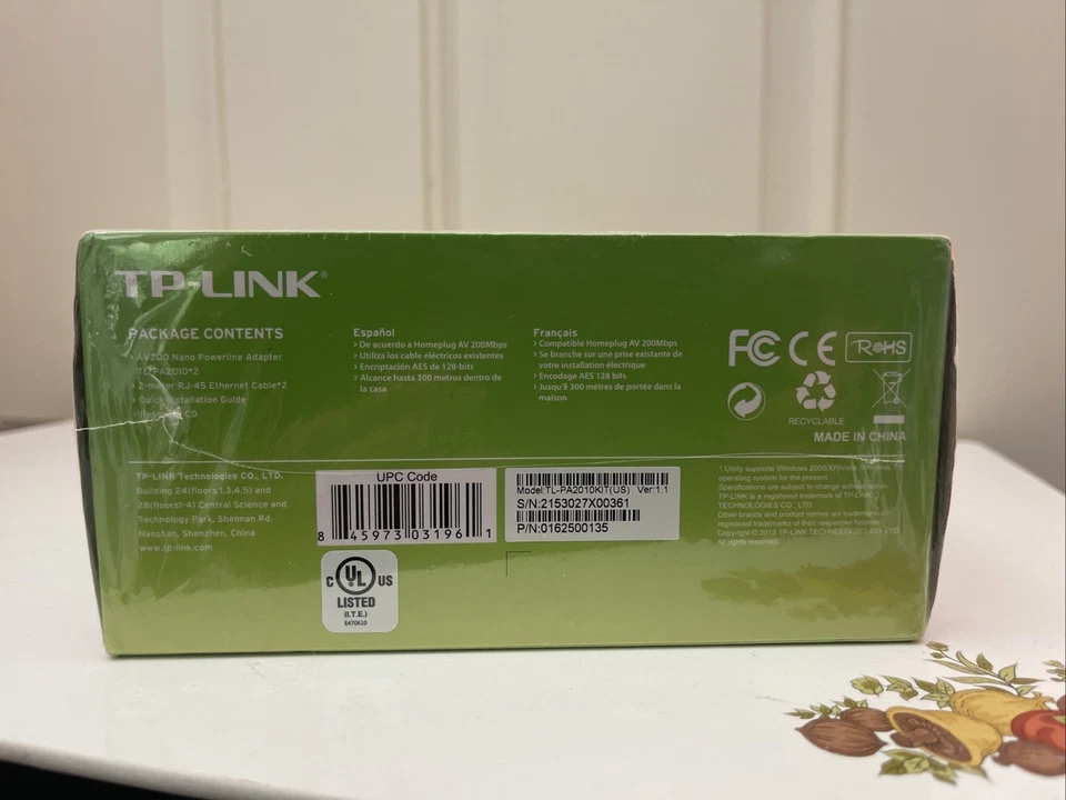 TP-Link AV1200 3-port Gigabit Starter Kit: Model TL-PA8030 KIT New Sealed - Image 4 of 4