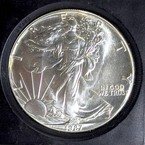 1987 American Silver Eagle Uncirculated 1oz  Fine Silver