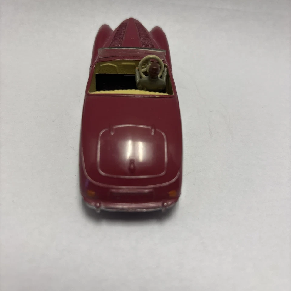 Dinky Toys 107 Sunbeam Alpine  With Driver 1950s Diecast Car Maroon - Image 4 of 4