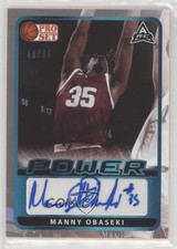 2021-22 Leaf Pro Set Power Platinum Spectrum Foil 40/99 Manny Obaseki Auto 00jz