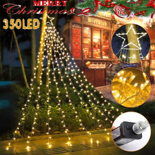 350LED Waterfall Light Christmas Tree Fairy String Lights Waterproof Party Decor