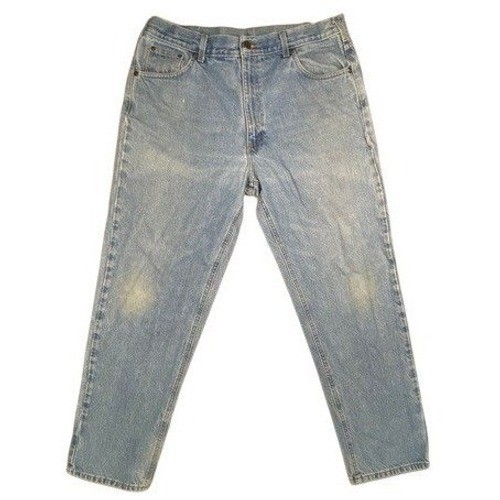 Carhartt B17STW Relaxed Fit Tapered Leg Jeans 38x32 Light Wash Blue Workwear