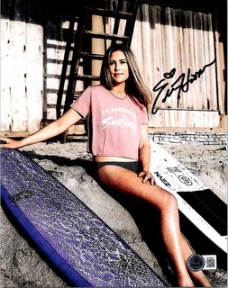 ERICA HOSSEINI SIGNED 8X10 PHOTO BECKETT BAS COA PRO SURFER HOT SEXY 7