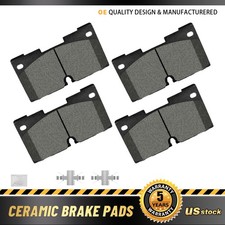 Front Ceramic Pads w/ Hardware for Silverado Sierra 1500 Limited LTD Suburban