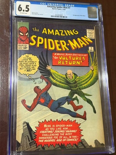 Marvel Comics Amazing Spider-Man #7 CGC 6.5 1963 2nd Appearance of Vulture