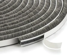 Weather Stripping Door Seal 33Ft Self Adhesive Brush Weather Seal Strip NEW