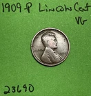 1909-P Lincoln Wheat Cent / Penny 1c VG Very Good See Pictures
