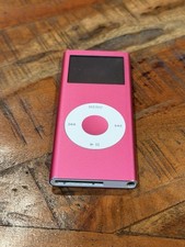 Apple iPod Nano 2nd Gen 4GB Pink A1199 For Parts Repair Works but dead battery