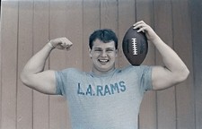 Mike Schad LA Rams #1 Draft Pick 1986 35mm Color Negs Hw1946