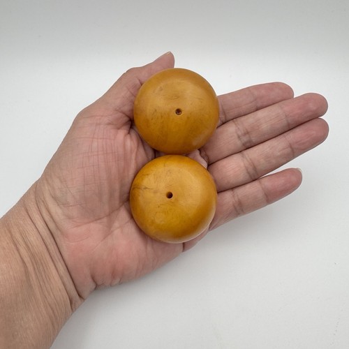 Vintage Butterscotch Eigelb Bakelit lose abgestuft klobige Perlen GETESTET 186 G - Bild 2 von 13