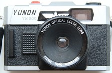 Yunon YN 500 Compact Film Silver-Black Camera 35mm With Case