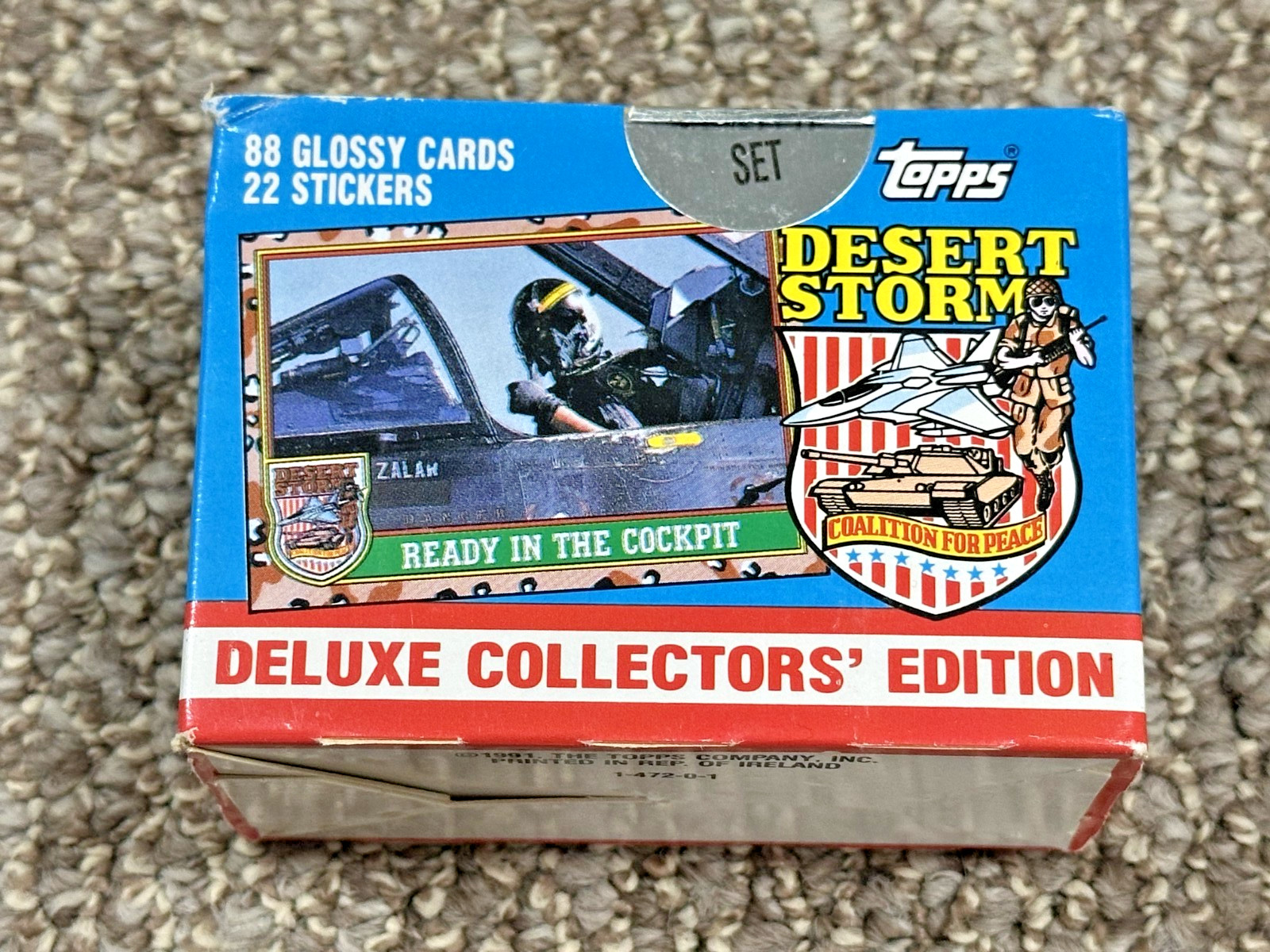 Desert Storm 1991 Topps  Deluxe Collectors Edition Box Unopened Complete Set