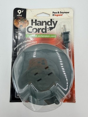 Pass And Seymour Legrand Handy Cord 9 Foot Green Extension Cord Reel Brand New