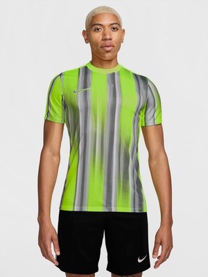 Nike Herren grau & grün Academy Dri-Fit kurzärmliges T-Shirt Large neu mit Etikett C1002