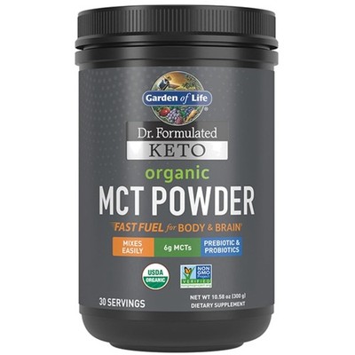 30 Servings of Organic MCT Powder - , Gluten Free, Brain-Boosting Energy