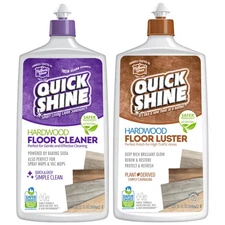 Quick Shine Hardwood Floor Cleaner & Polish w/ Carnauba - 2 x 27oz Bottles