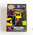 2022 Funko POP! DC Heroes SDCC Exclusive Black Light Imperial Harley Quinn #376