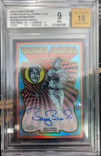 2025 Topps Chrome Barry Bonds Ultra Violet All-Stars Autos Black 10/10 BGS 9 SSP