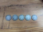 5 Barber Halves 1898P 1904P 1906D 1908O 1911P