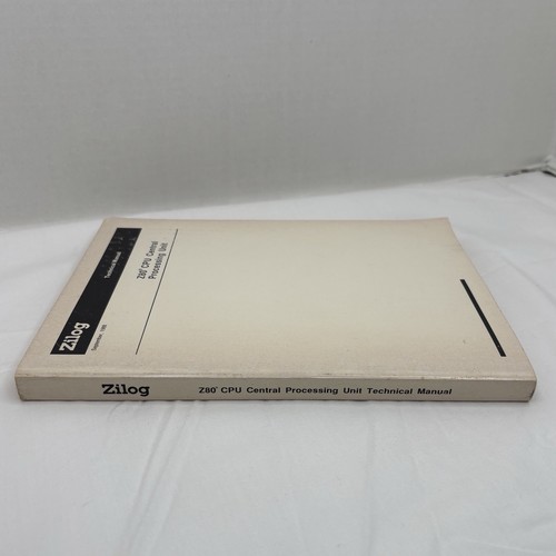 Zilog Manuel Technique Z80 CPU Septembre 1988 Unité Centrale de Traitement - Photo 3/13