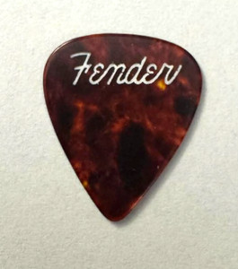 Vintage Guitar Pick #10 - RARE 1950s FENDER Pick - Spaghetti Logo HARD TO GET!