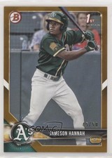 2018 Bowman Draft Gold 45/50 Jameson Hannah #BD-160 7qg