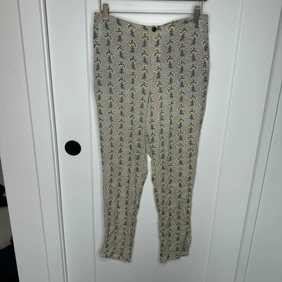 Rag & Bone Printed Pastel High Rise Stretch Silk Pants Size 8 - Image 2 of 4