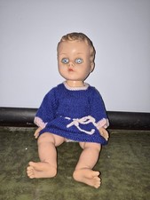 33cm Vintage Doll Made In English Knitted Dress