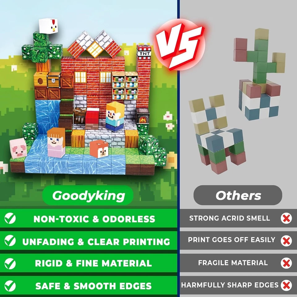 150PCS Magnetic Building Blocks Set, Stacking Magnets for Kids, STEM for Kids 3+ - Image 4 of 4