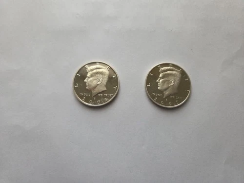 Kennedy Half Dollar Silver Proof 2003s & 2005s US Coin